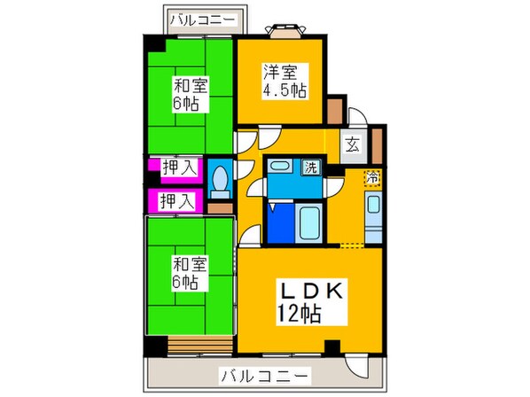 やかた南浜寺Ⅱの物件間取画像